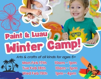 paint + luau winter creative camp