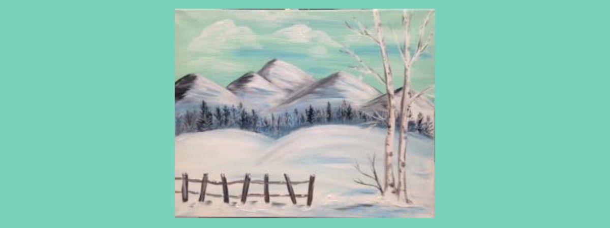 Snowy Northern Mountains Paint & Sip Event