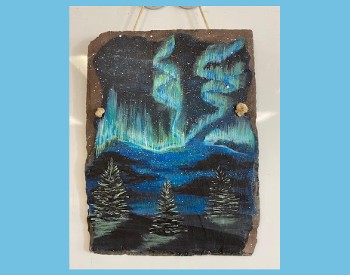 Northern Lights Slate Paint & Sip Event