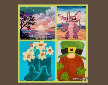 Open Art Studio March! Special: Choose a featured painting for $24