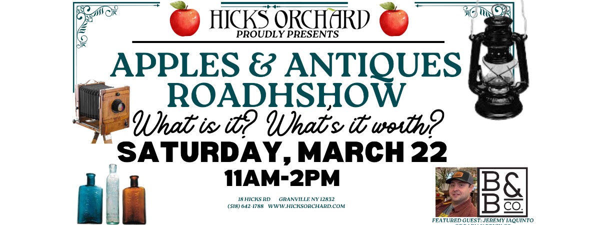 Apples & Antiques Roadshow at Hicks Orchard