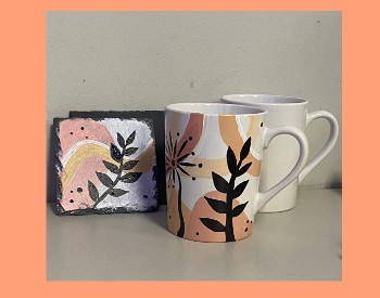 Mug & Slate Coaster Paint & Sip Event