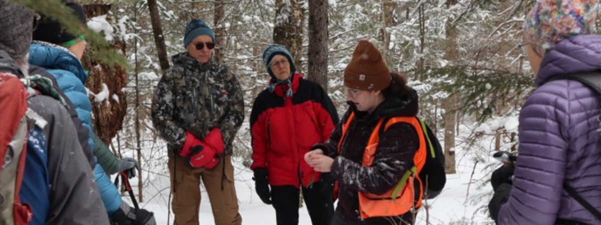 Take a snowshoe walk with us and learn about invasive species.