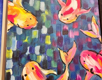 Koi Fish Kolor painting