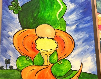 Leprechaun Whimsy painting