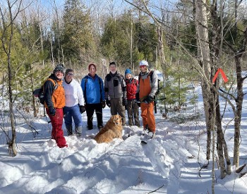 Winter work hike