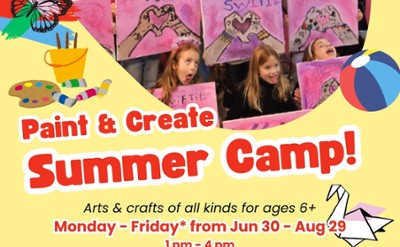 summer camp at paint and drip