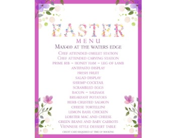 easter menu