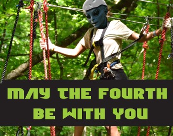 Ziplining Alien