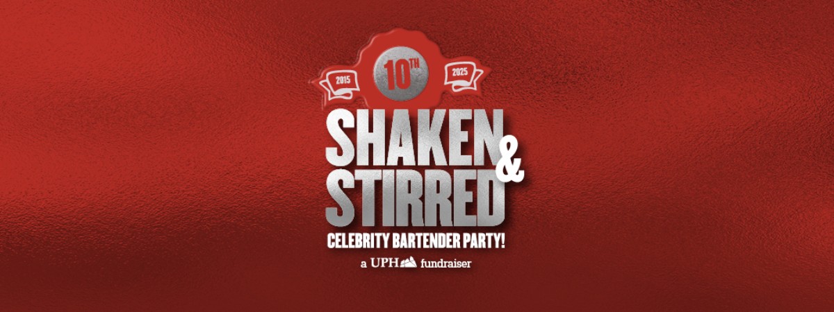 Shaken and Stirred logo in the middle