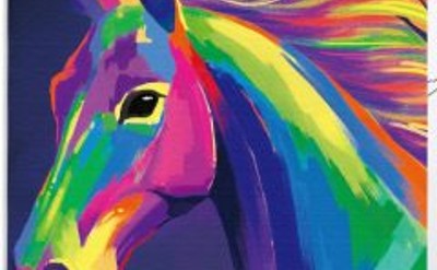 horse of a different color painting for belmont