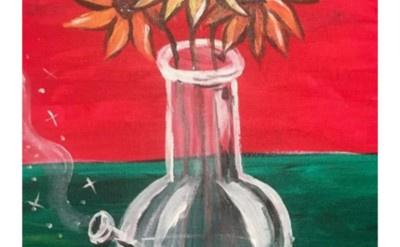 Flower vase bong 