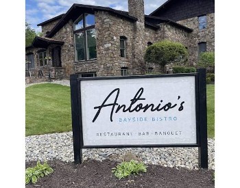 antionio's bistro sign in front restaurant