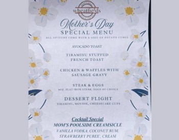 mother's day menu