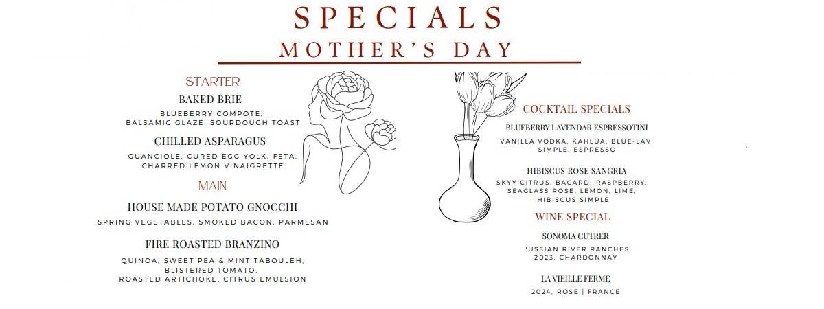 mother's day menu