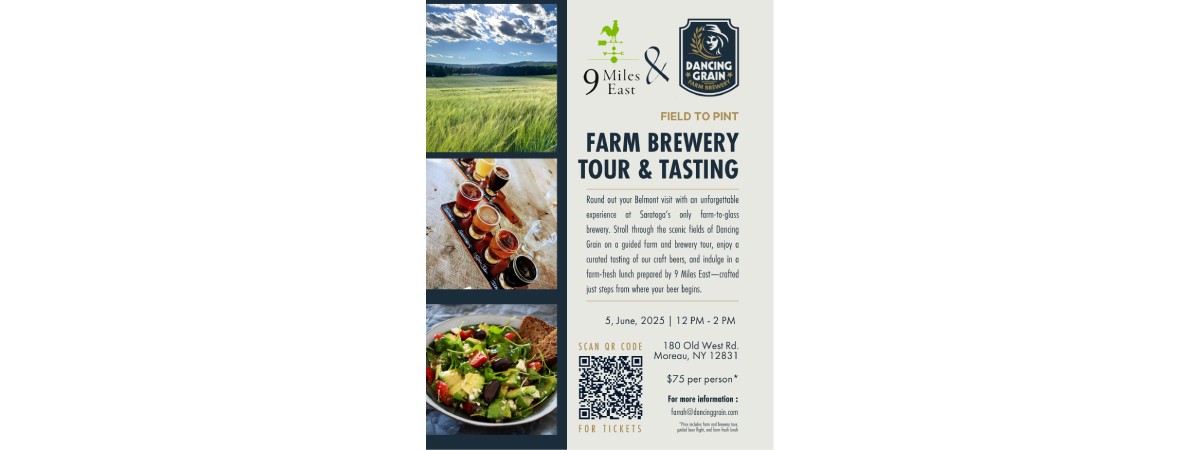 farm brewery tour event poster