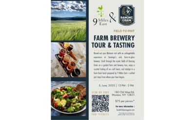 farm brewery tour event poster