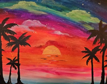 Palm Tree Sunset