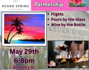 keuka spring partnrship - pal tree beach painting