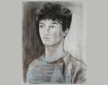 A portrait of a young man.