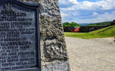 fort carillon sign at fort ticonderoga