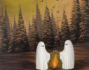 ghost camping fire marshmallows friday the 13th