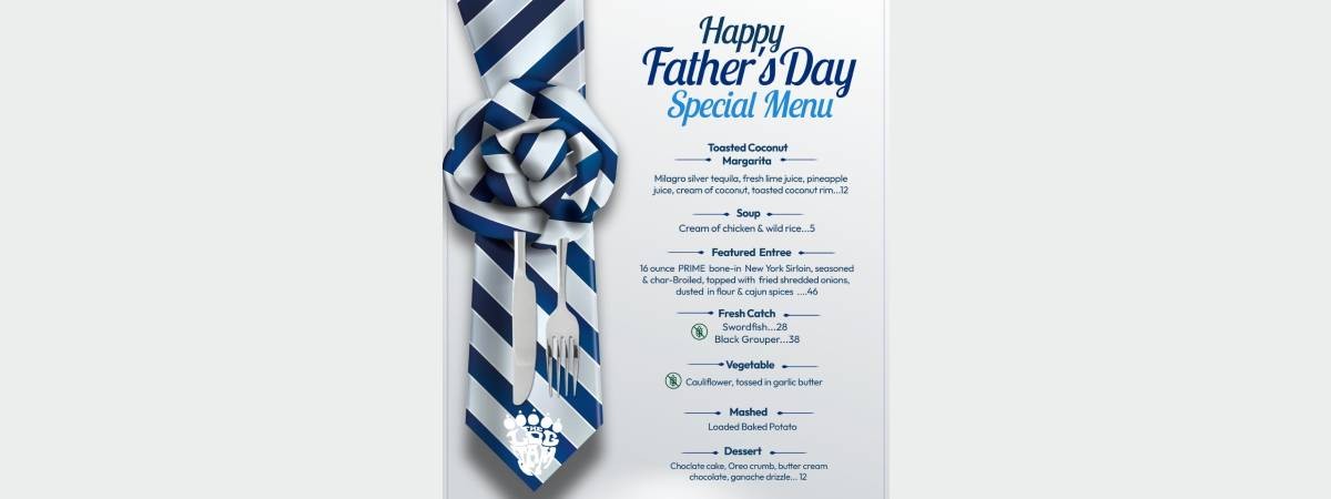 father's day menu