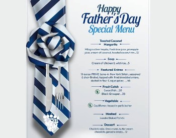 father's day menu