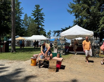 Greg Rudd Pottery at Inlet's Arts in the Park