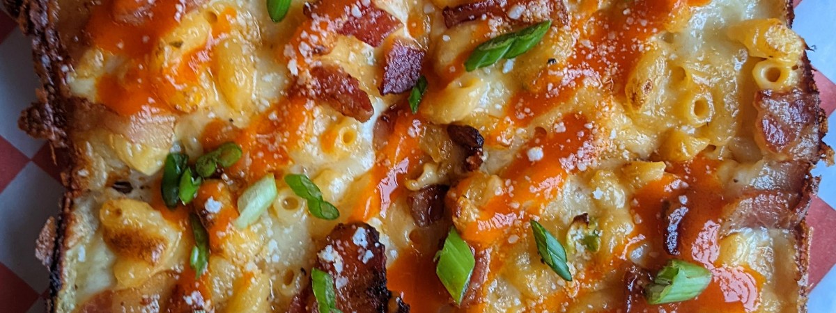 Bacon & Hot Honey Sheet Pan Mac!