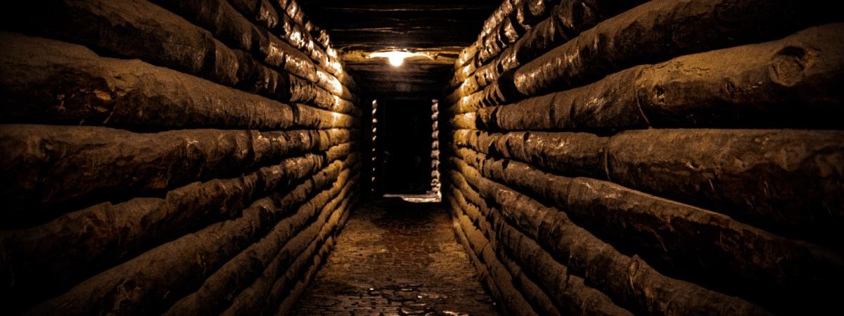 dark hallway dimly lit