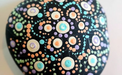A painted rock