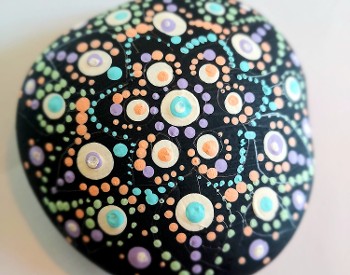 A painted rock