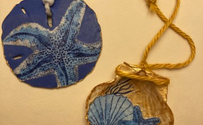Painted Beach Ornaments