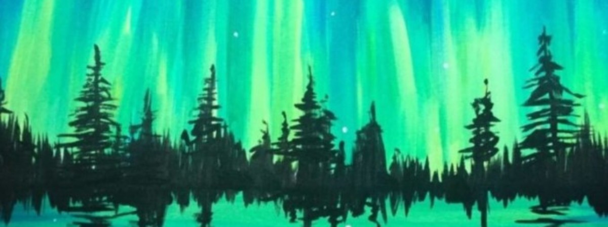 Paint & Jam &ndash; Blacklight Open Mic (ADK Northern Lights)
