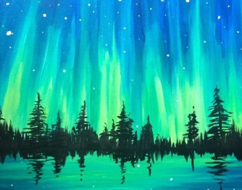 Paint & Jam &ndash; Blacklight Open Mic (ADK Northern Lights)