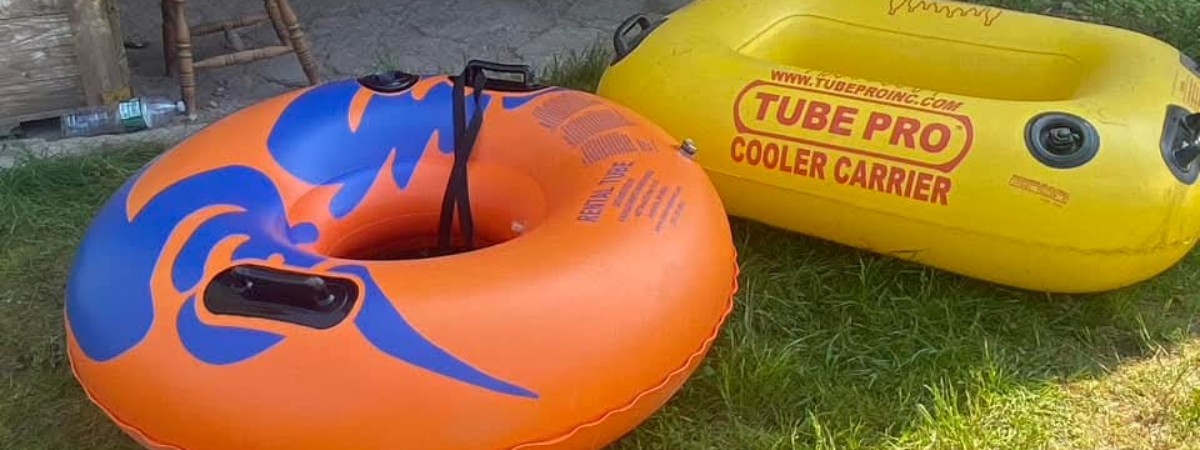 single tubes and cooler floats with connections