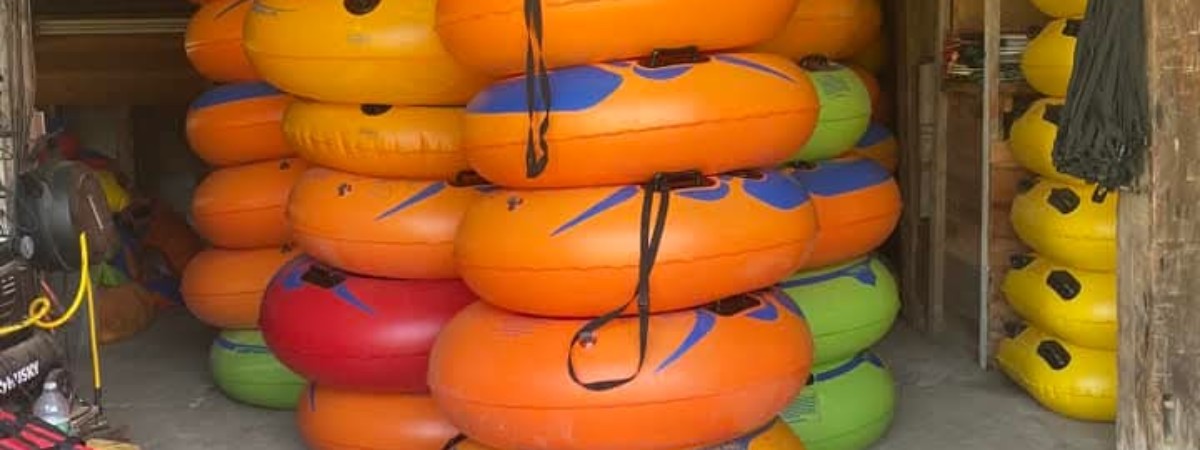 Plenty of tubes and cooler floats