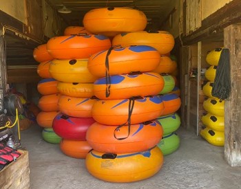 Plenty of tubes and cooler floats