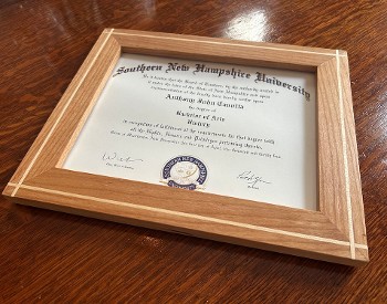 8 x 10 frame with inlay detail