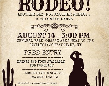 flyer for rodeo aug 14 schenectady