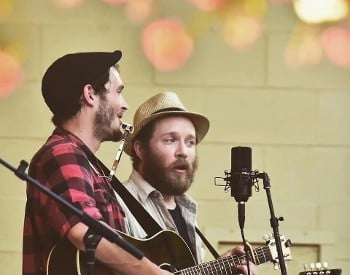 Keanen and Orion singing