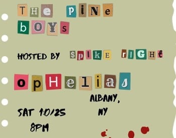 10/25/2025 8pm TV Doctors w/The Pine Boys & DJ Spike Right @ Ophelia's on Broadway, Albany, NY