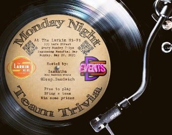 ✨New✨ Team Trivia at The Larkin Hi-Fi Mondays at 7 Starting Memorial Day (May 26) 199 Lark Street, Albany, NY Free to play! Bring a team! Win some prizes! And come back for more!! 21+