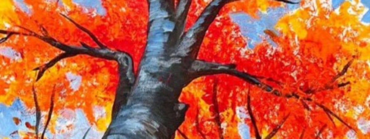 Beneath the Maple Tree painting