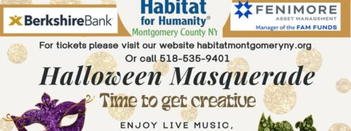 10/24/25 6pm - 9pm TV Doctors band @ Halloween Masquerade BENEFIT for Habitat for Humanity Montgomery County NY