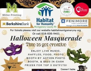 10/24/25 6pm - 9pm TV Doctors band @ Halloween Masquerade BENEFIT for Habitat for Humanity Montgomery County NY