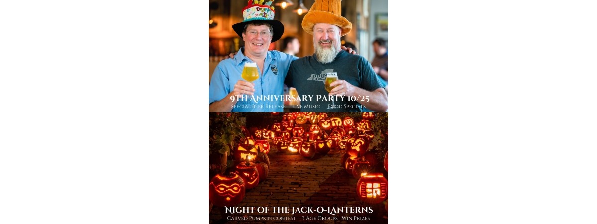 9th Anniversary Party & Night of the Jack-o-Lanterns
