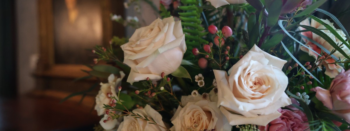 Floral arrangement at The Hyde Collection