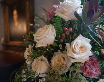 Floral arrangement at The Hyde Collection